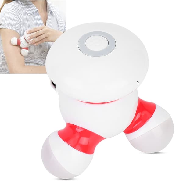 USB Mini Kropsmassager Håndholdt Elektronisk Massager med LED-lys