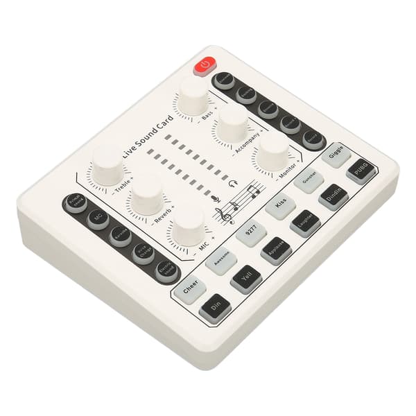 Live Lydkort Multiple Voice Effects Mini Mixer Board til Streaming Home KTV