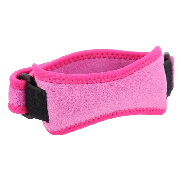 Justerbart knäskydd med patellarsena för löpning och utomhussporter, rosa