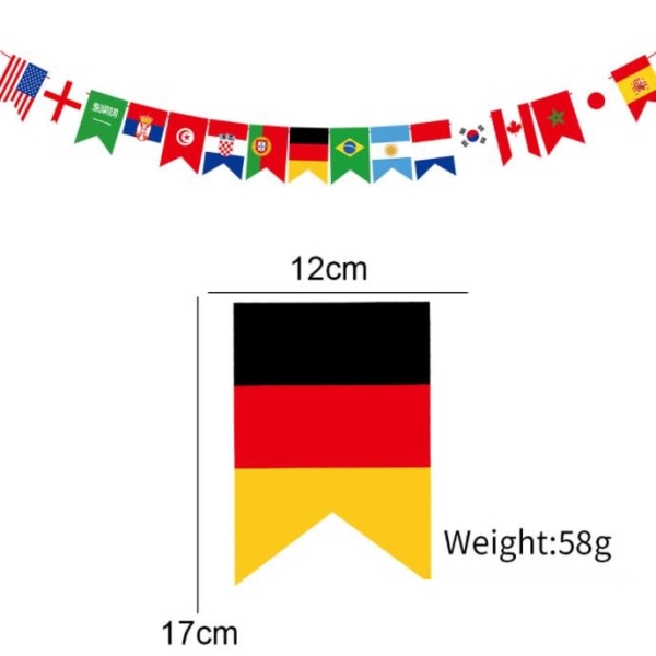 VM-vimplar (deltagande länders flaggor)