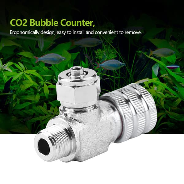 CO2 Regulator med nålventil bobleteller akvarium fisketank tilbehør