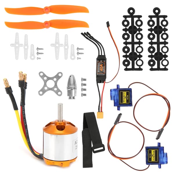 RC Fjärrkontroll Flygplan 2217 KV2300 Motor 6035 Propeller Servo 40A XT60 ESC Set