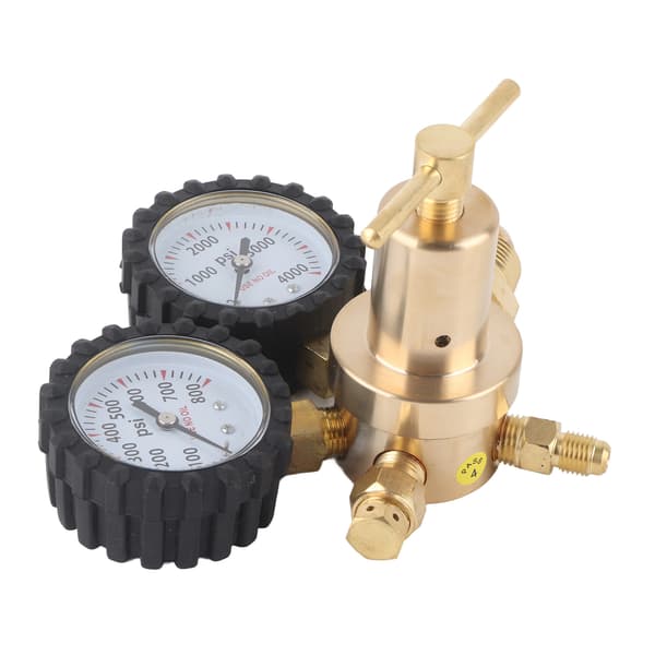 Dobbeltmanometer Nitrogen Regulator 0-800 PSI Leveringstryk CGA580