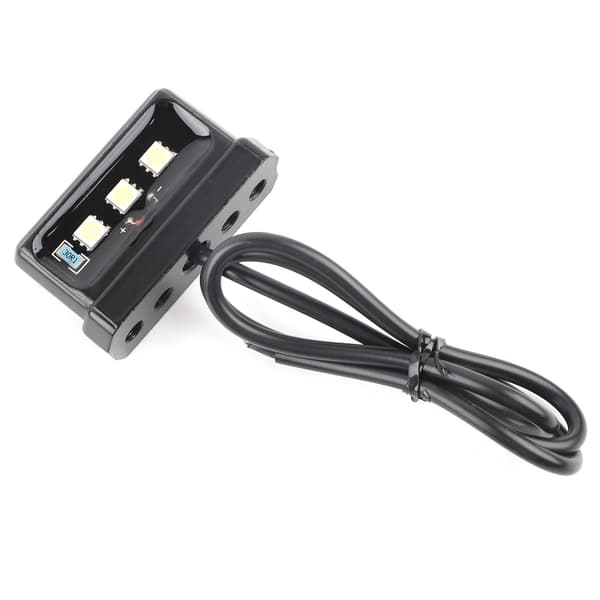 Universal Motorcykel Nummerplade LED Lys Sort Alle Modeller