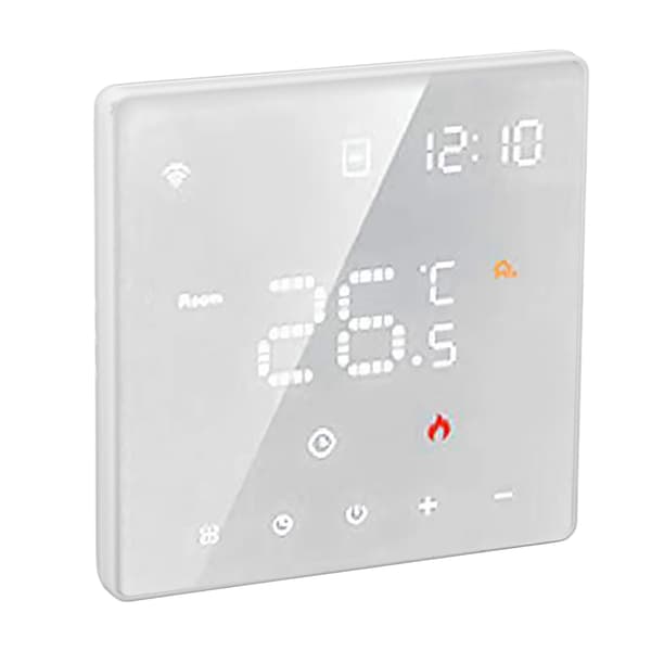 Tuya Smart Termostat Digital Temperaturkontroll Touch Switch 16A 100-250VAC Vit Golvvärme
