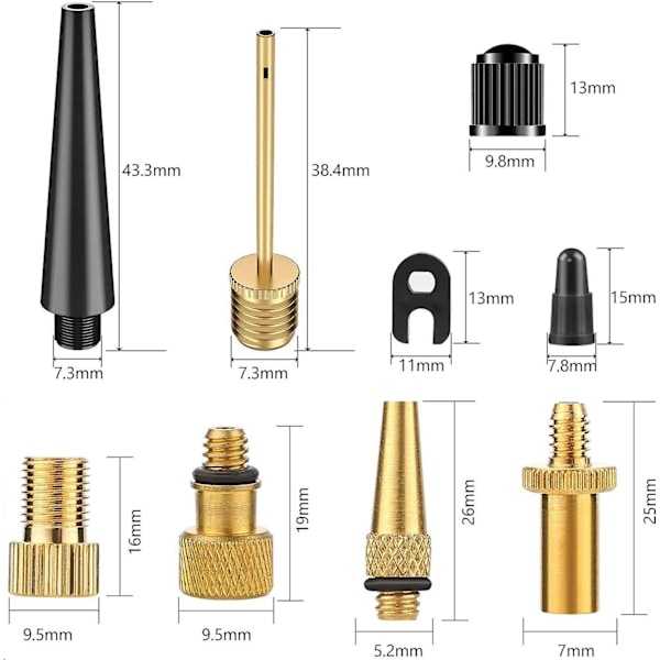 35 Pack Bike Pump Adapter - Presta Valve Adapter (av Dv Sv)