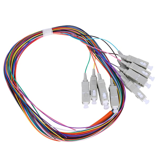 Fiber Pigtail-kabel Multimode Carrier Class 12 Core SC UPC 62.5 125 PVC-mantel