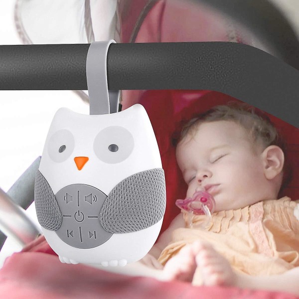 Baby søvn sut Shusher, lydmaskiner Ugle beroligende søvnhjælp Babygave 12 beroligende lyde og 2 timere til rejse Sovevogn