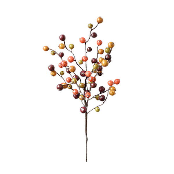Bär enkelgren röd frukt konstgjord blomma-höstgul (dvärggren)