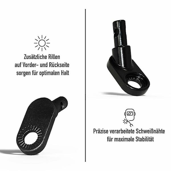 Piao polkupyörän perävaunun kytkentä solkilla polkupyörän perävaunun kiinnitys kulmikkaalla kulmaliittimellä sopii useimpiin pyörän perävaunuihin