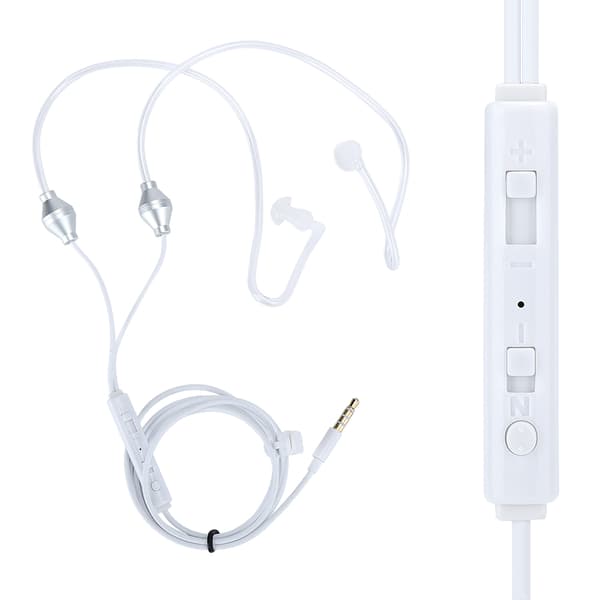 3 Set Mobiltelefon Luftkanal Headset Linjekontrollutrustning