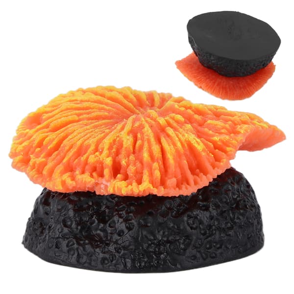 Kunstig Gress Akvarium Landskap Ornament Oransje
