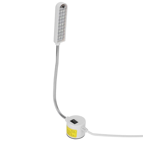 30 LED Magnetisk Base Arbeidslys Halslys US Plugg AC 110-250V