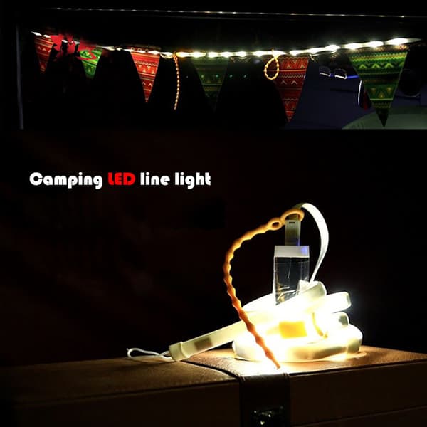 Bärbar LED-tältlampa för campingsäkerhet