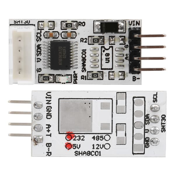 RS232 Buss Temperatur Fuktighetssensor Modul Pin Elektroniske Komponenter SHA8C01