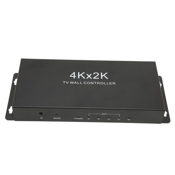 HD Multimedia Interface 1 inn 4 ut 4K videoprosessor TV-veggkontroller PC bærbar PC 100–240 V EU-plugg