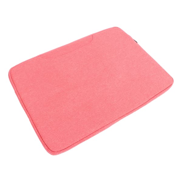 Rosa Laptop Sleeve med Metal Lynlås Stor Kapacitet Perfekt Til 14.1 15.4 Tommer Bærbare Computere