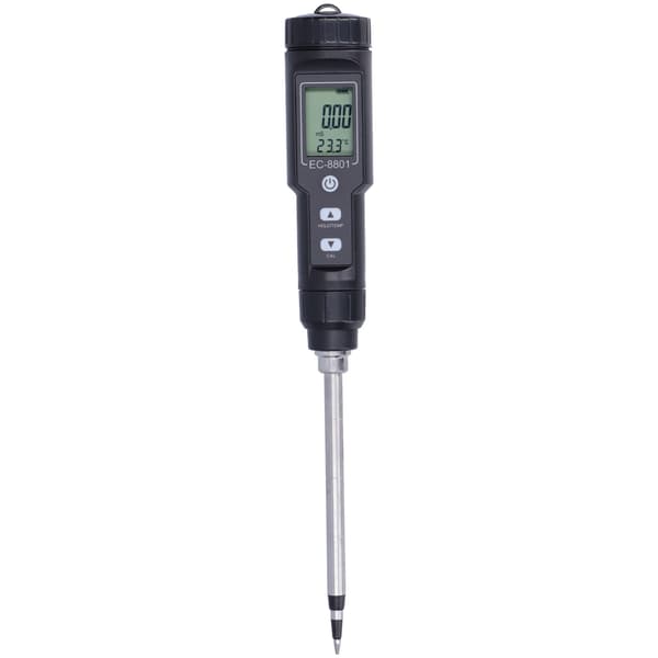 LCD Jordkonduktivitet Temperaturmåler for Hagetesting