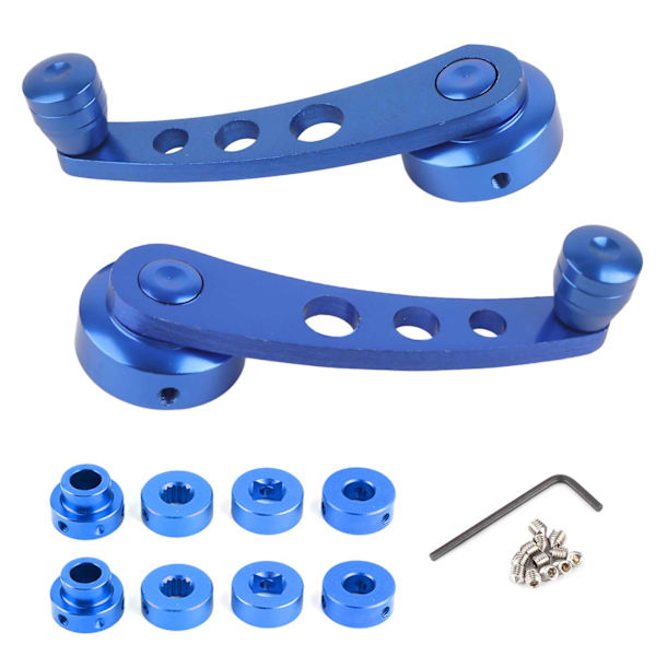 Universal Vinduesvisker Aluminium Legering Riser Håndtag Bilmontering Blå