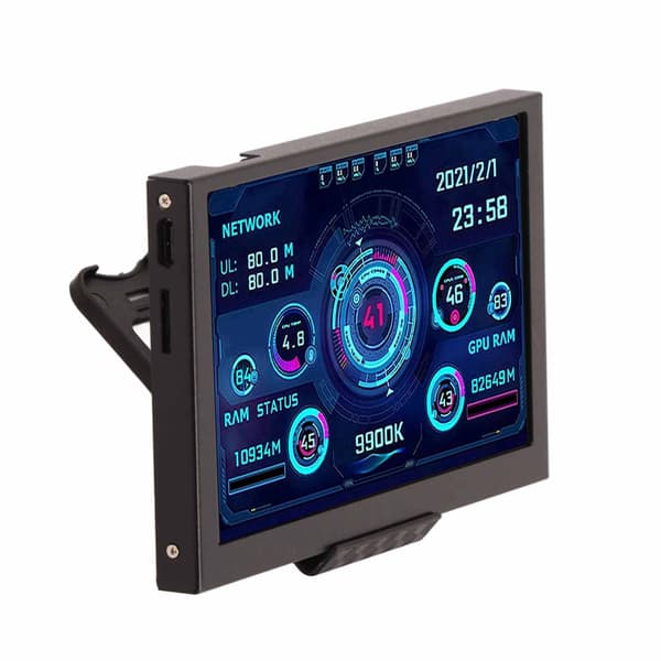 5 tommer IPS-skærm PC CPU Data Monitor USB C-forbindelse Flere temaer
