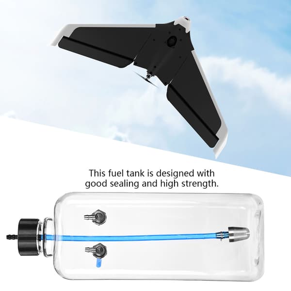 Transparent brændstoftank til 85-120CC RC fly - 1000ml