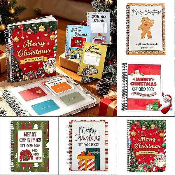 Julklappskort Bok Presentkortshållare För Vuxna Tonåringar Barn Julklappskort Häfte Julklapp E