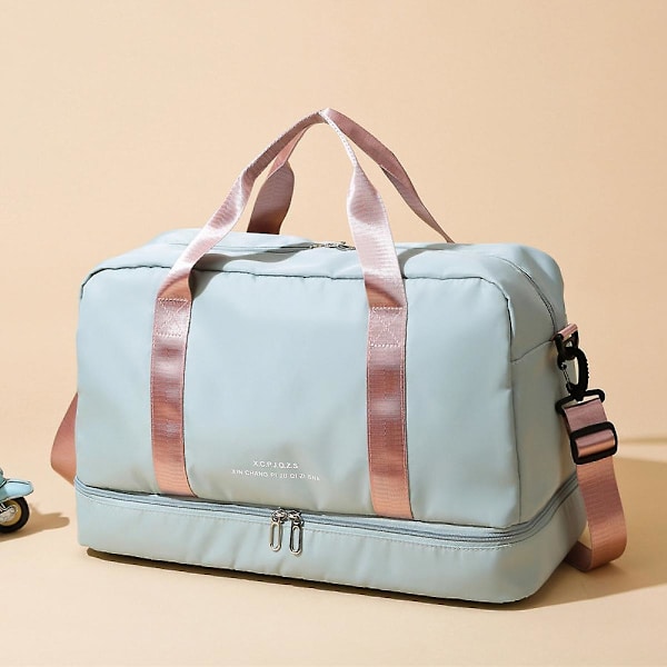 Resoberoende Skofack Förvaring Bagage Handbagage Stor handaxel Duffel Lätt bärbar väska Grön