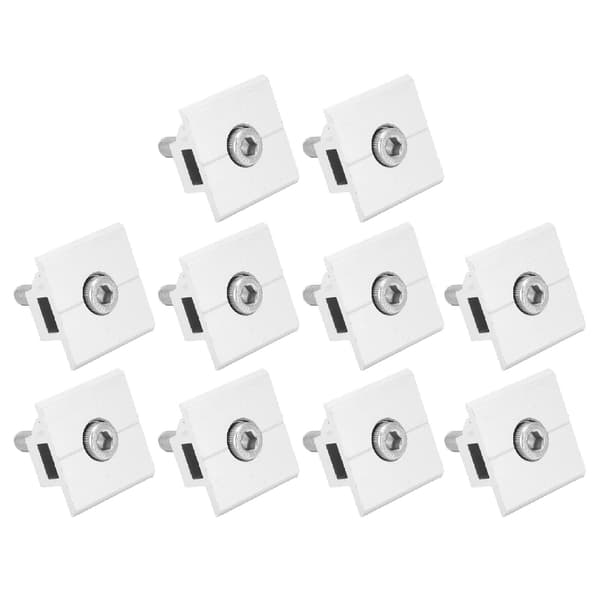 10-pakning solcellepanel midtklemmer vanntett montering aluminiumbraketter tilbehør