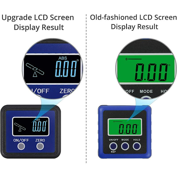 Mini vahva magneettinen monitoiminen digitaalinen kaltevuusmittari (DL139 sininen)