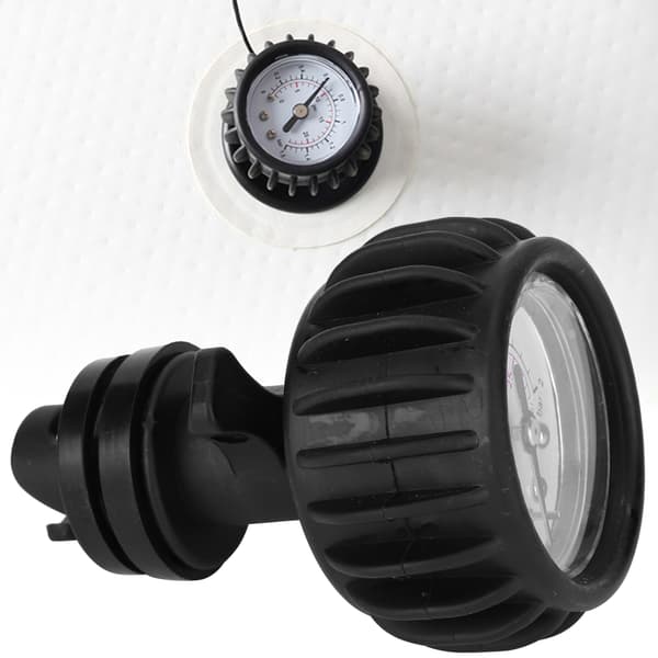 Gummibåt Lufttrykksmåler Håndpumpe 30 PSI