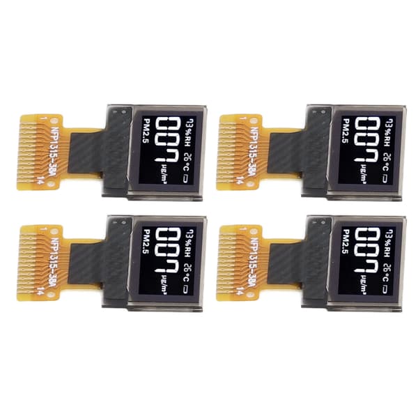 4 stk. 0,49 tommer organisk lysemitterende diode displaymodul IIC interface 64x32 14Pin displaymodul