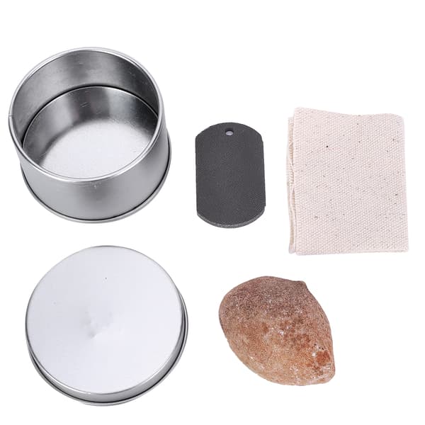 Mini Eldstartarset Eldstål Flint Kolduk Utomhus Överlevnadstillbehör Kit