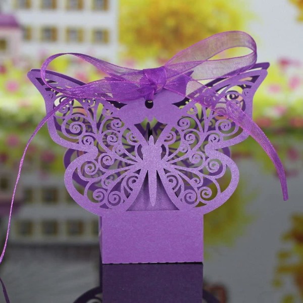 Butterfly-pakkauskartonki-tumma violetti 20 kpl