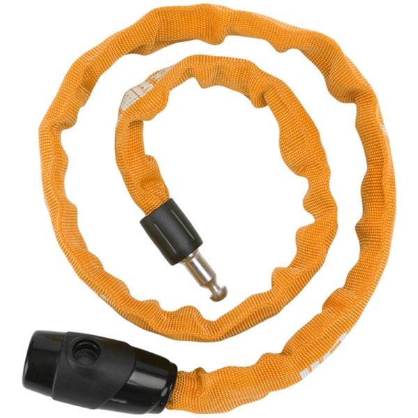 Pyörän turvalukko varkaudenesto pyörän ketjun kierrekaapeli kaksinkertaisella vetohihnalla avaimenperälukko (oranssi)