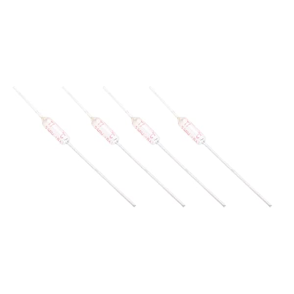 10 stk. metallskall termisk sikring 250VAC 10A temperatursikring TF 72 250℃ 192℃