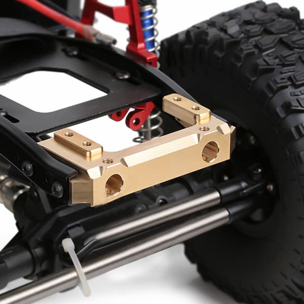 Messing Forreste Bumper Mount Servo Mount Fjernstyret Model Tilbehør Passer Til Axial SCX10II RC Bil