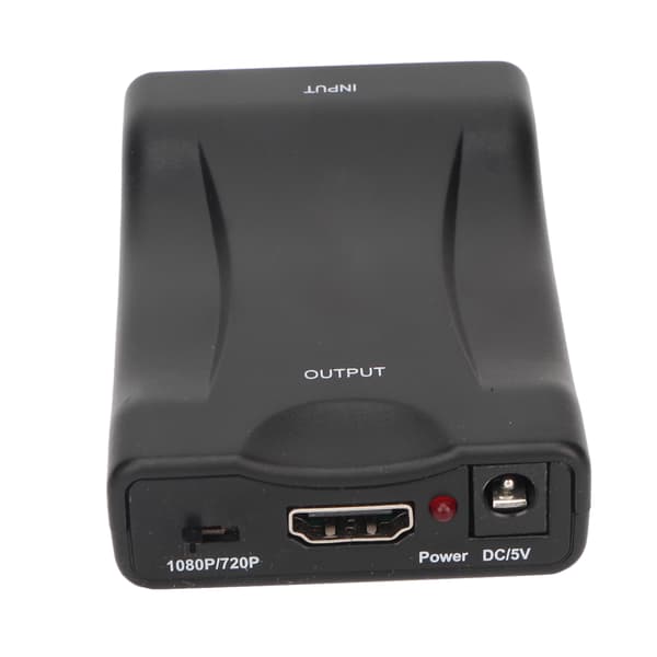 SCART til HD Multimedia Interface Adapter Støtter 720p 1080P Output SCART Lyd Video Konverter Adapter EU Stik 100‑240V