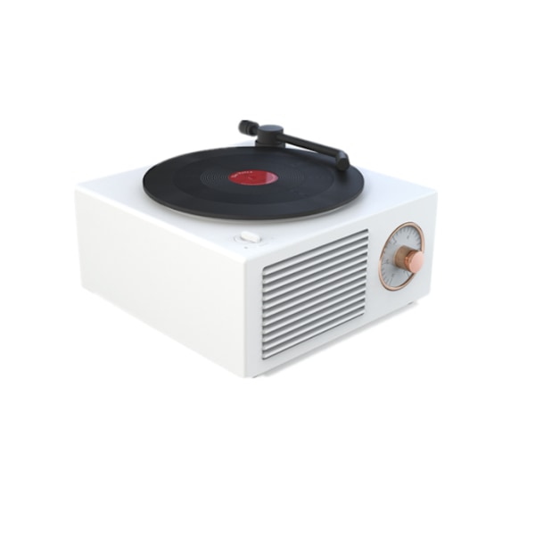 Vinyyli Bluetooth kaiutin (valkoinen)
