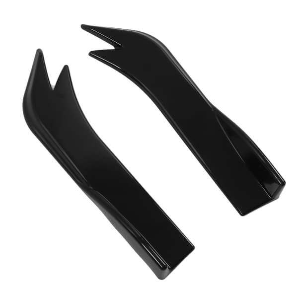 2:a Gen Universal Bumper Lip Diffuser Splitter Sidoskjol Canard Protector med Monteringsskruvar Blank Svart