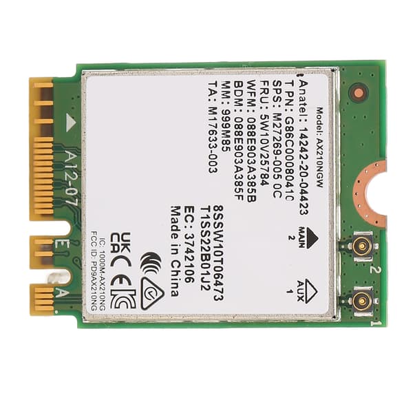 Intel AX210 WiFi 6E Bluetooth 5.2 Tri Band M2 NGFF Netværkskort