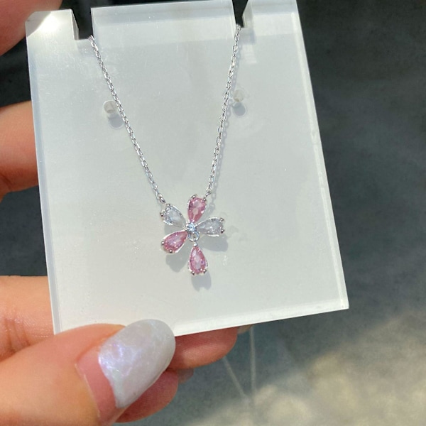 Halskædeblomst Stud Choker Modesmykker Ac5463