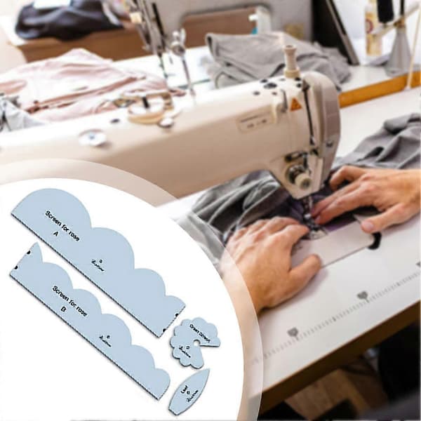 Akrylmalsett for stoffroser Gjenbrukbart DIY Solid Klart Mal Sysett for Syentusiaster 6 inch