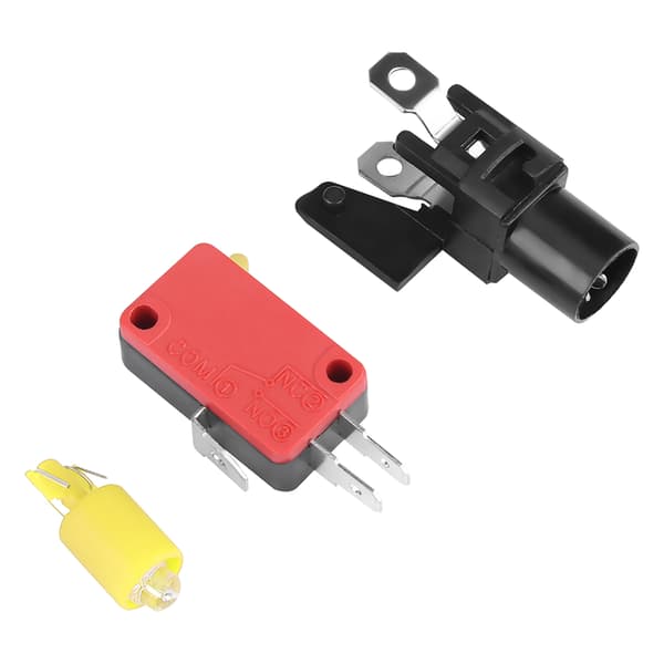 100 mm solid arkadeknapp med LED konveks braketterstatning gul