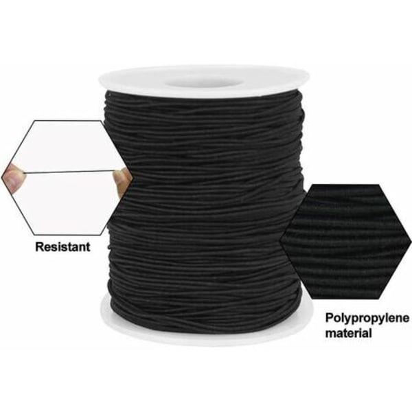 Kartokner 1 mm 100 m elastisk ledning, håndværkssnor, trådelastisk ledningsrulle til armbånd, gør-det-selv-håndværk, armbånd, halskæder, et