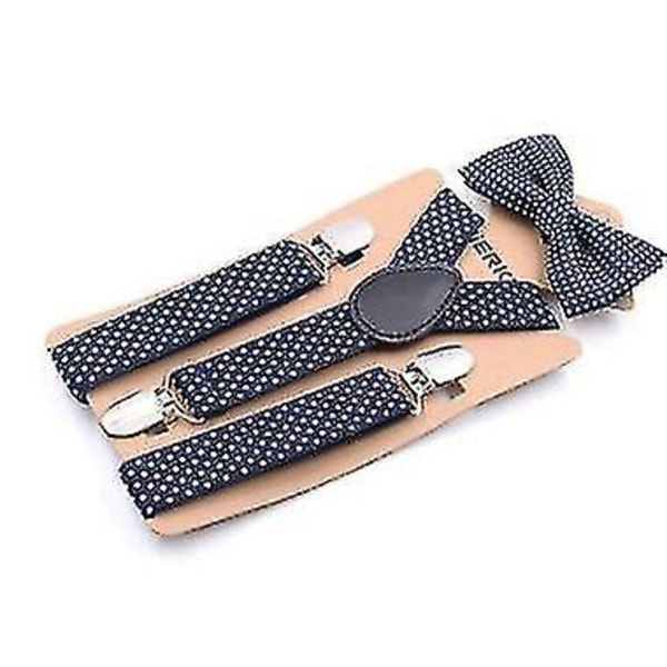 Causal Suspender And Clip Butterfly Purple