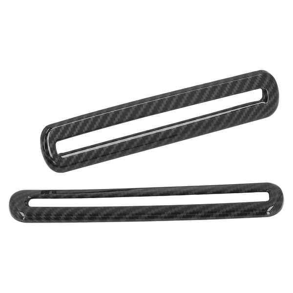 2ST Kolfiberstil AC Ventilations Trim Ersättning för Dodge Challenger 2015 2021