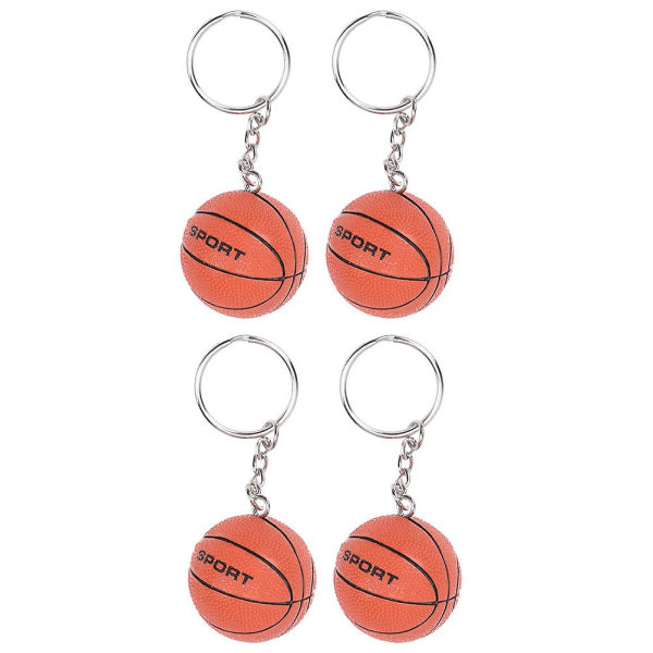 4st Mini Basket Nyckelringar Kreativa Baskethängen Hängande dekoration