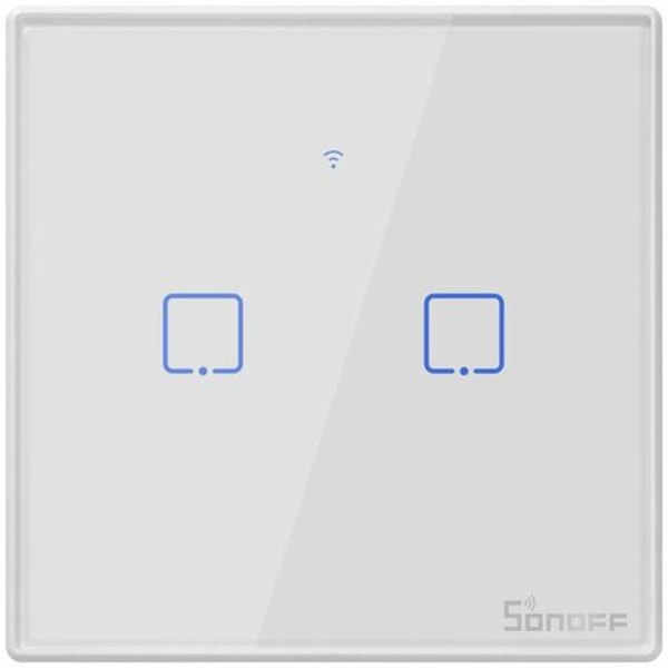 Sonoff T2 US 2C wifi smart wall touch switch i smart hem röststyrning