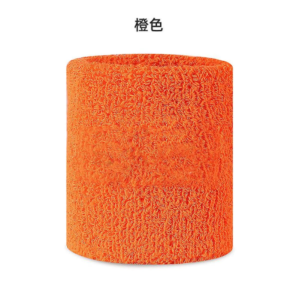 Svedabsorberende håndklædearmbånd 2 stk orange
