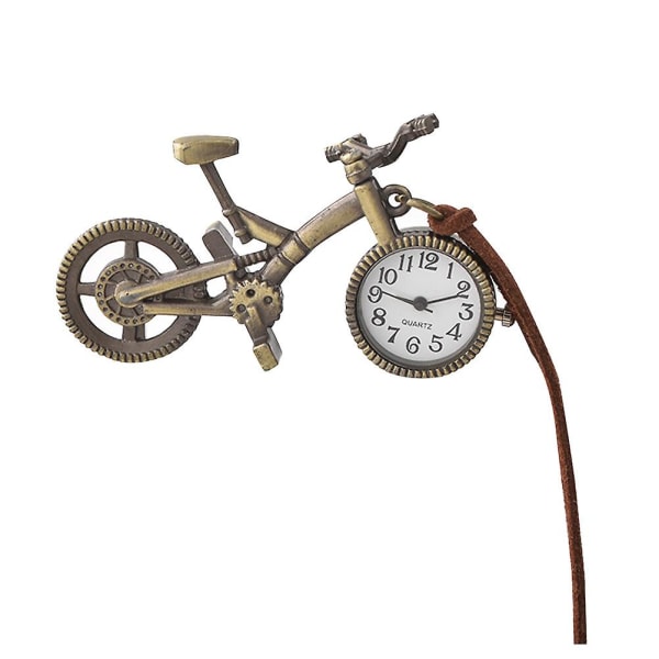 Luova pyörän muotoinen watch Retro-riippuva watch Herkkä käsityön riippuriipus nahkaköydellä